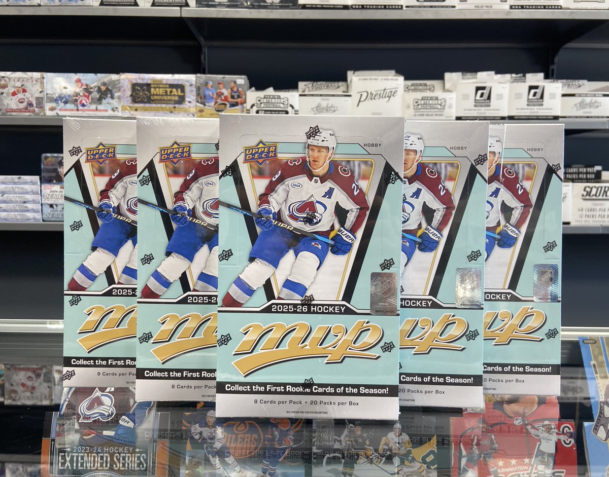 Breakaway (@breakaway_sc) on Twitter photo 2025-26 <a href="/UpperDeckSports/">Upper Deck</a> MVP Hockey is now available in store & online! Grab a hobby box today for $89.99 on our website here: breakawaysc.com/product/2025-2… 2025-26 <a href="/UpperDeckSports/">Upper Deck</a> MVP Hockey is now available in store & online! Grab a hobby box today for $89.99 on our website here: breakawaysc.com/product/2025-2…