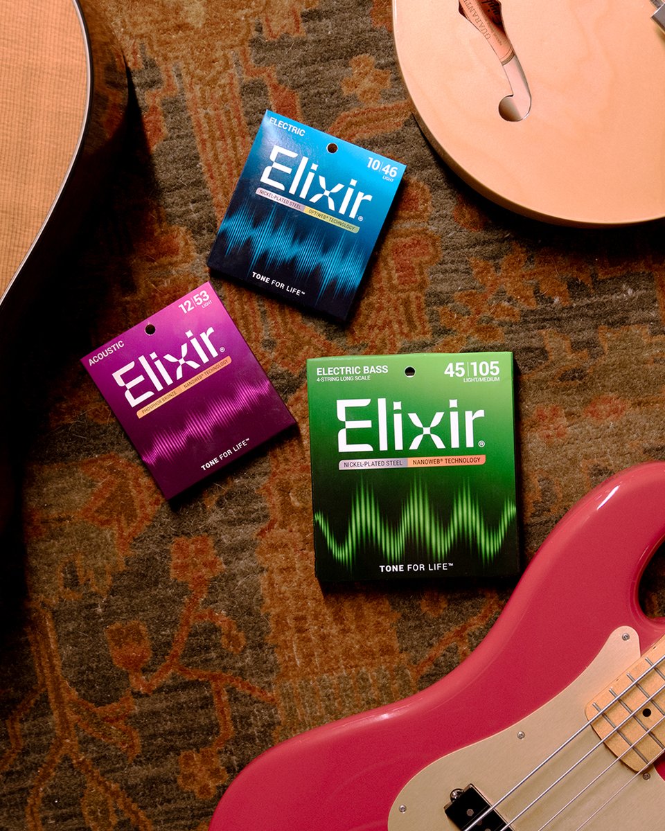 Great tone at no extra cost. Elixir Strings are known for their long-lasting tone and unmatched feel, and now you can get them shipped for free on orders of $25+. 

TONE FOR LIFE™

Visit elixirstrings.com