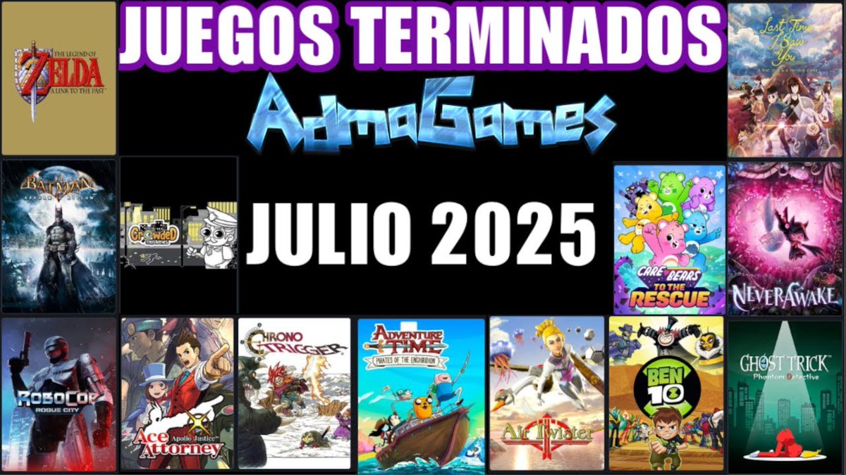 ¡Otro mes estelar y lo que queda! 🥳

🔴Juegos terminados Julio 2025. ¿A qué estamos jugando? | Batman | Chrono Trigger | Zelda |AdmaGames
➡️ youtu.be/nfoJ7G_d9p4

#NintendoSwitch #SNES #Batman #ChronoTrigger #Zelda
