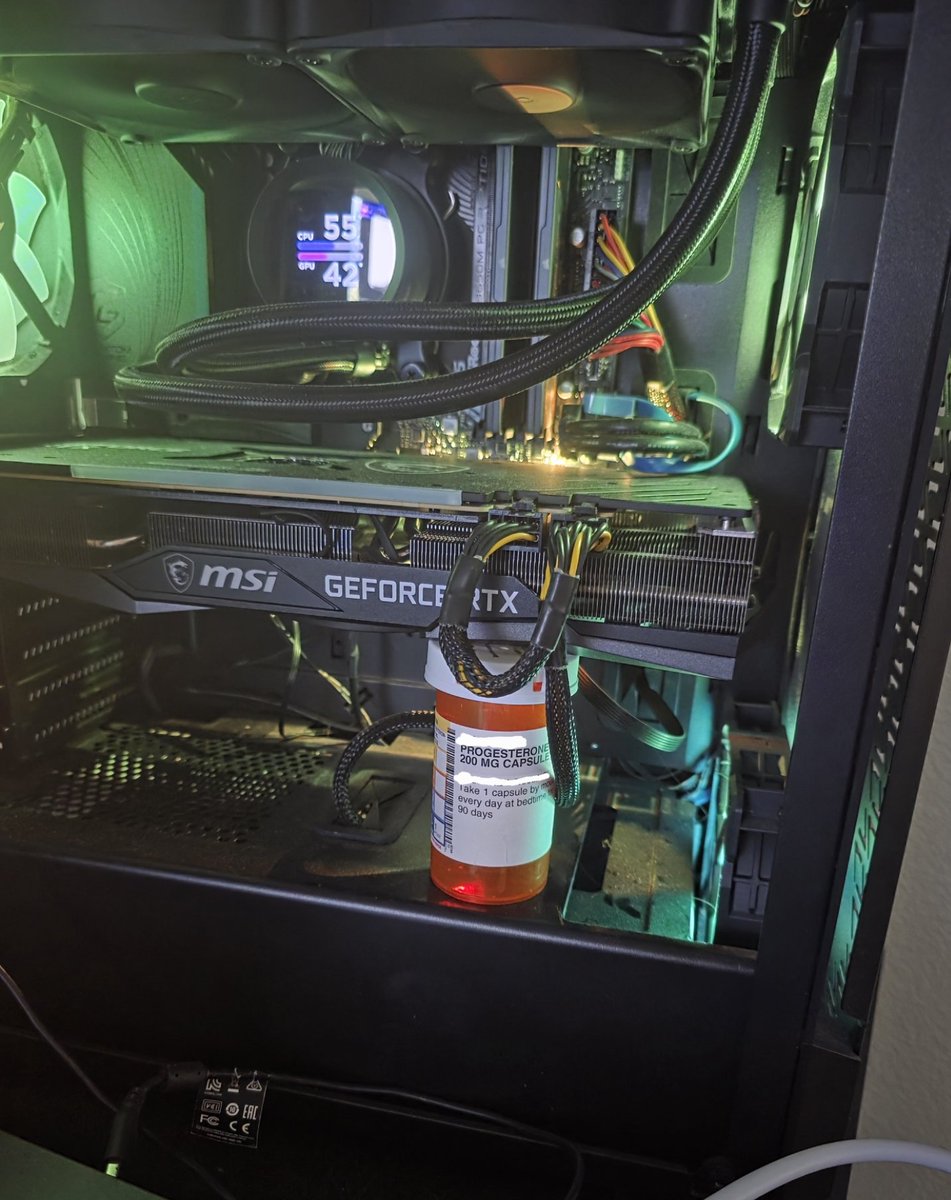 my gpu was sagging but don't worry i fixed it