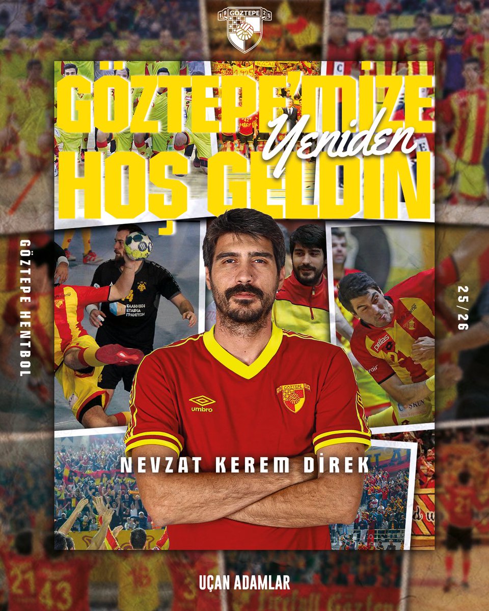 #Transfer: Göztepe’mize Yeniden Hoş Geldin Nevzat Kerem Direk💪🏻

Süper lig yıllarımızda 4 sezon formamızı giyen sağ oyun kurucu Nevzat Kerem Direk ile 1 sezonluk anlaşmaya vardık.

Şanlı formamızla yeni sezonda da başarılar Kerem💛❤

#GöztepeHentbol #UçanAdamlar