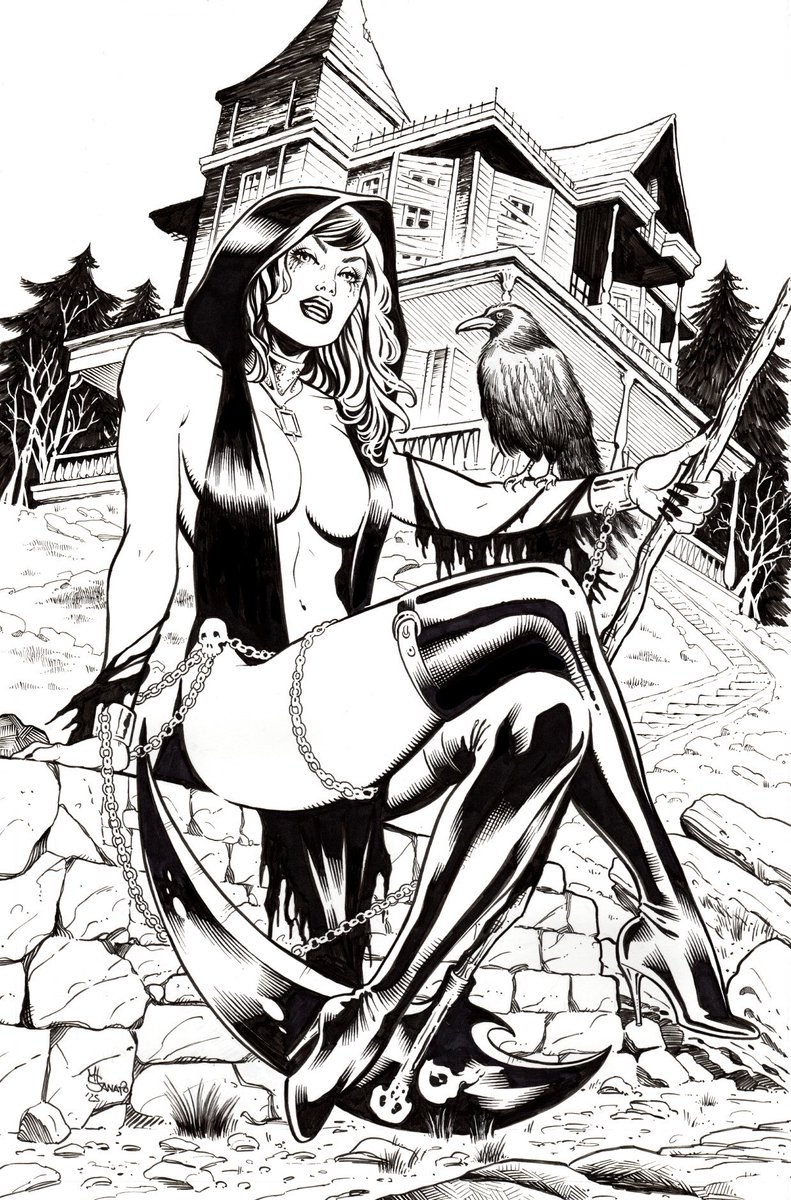 Here’s my cover for <a href="/Zenescope/">Zenescope Entertainment</a> ’s Tales of Terror Vol. 5, Issue #9 out in September! 
Drawn on paper, 11x17”, original art available. Send me a DM or write me an email at mlsanapo18@gmail.com

#TalesOfTerror #Zenescope #CoverArt #HorrorComics