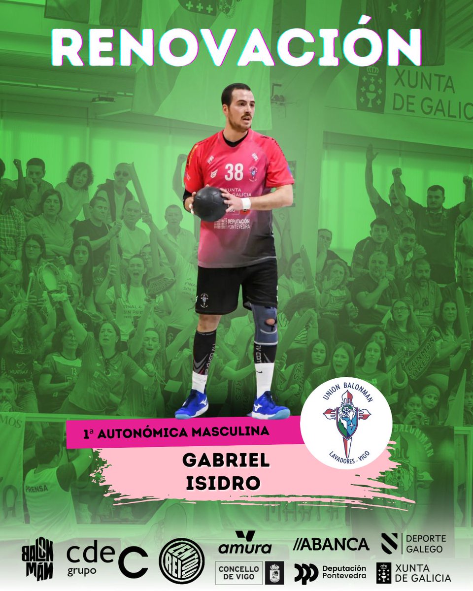 RENOVACIÓN 

Gabri, nuestro central, seguirá una temporada más con nosotros, la que será su segunda. 
 
Su visión de juego y liderazgo en ataque seguirán siendo clave en el equipo.

#UBL #fgbalonman #ABANCA #NON #grupocdec #Anubia #Amura #ReiZentolo #GEFF