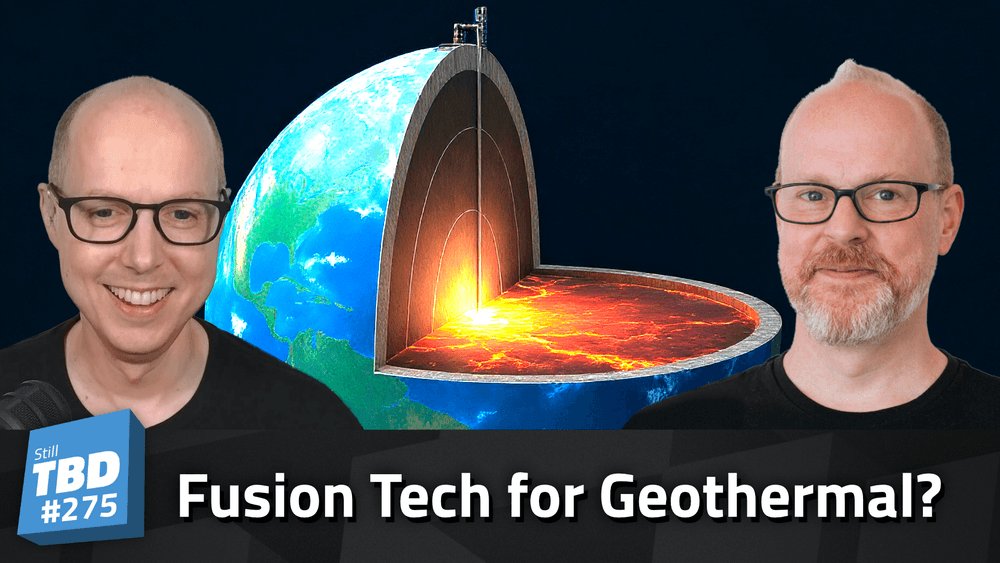 Latest follow-up podcast is out! YouTube: youtu.be/FbYVLcipdJM Audio version: share.transistor.fm/s/5b65a645 Sean and I talk about Quaise, a geothermal energy company that’s pushing fusion tech into the ground. Literally.