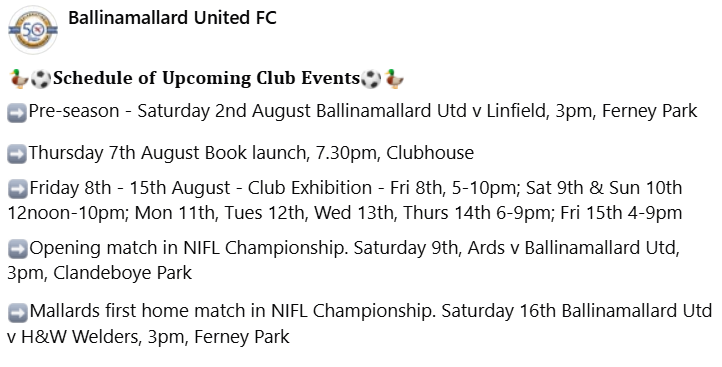 Ballinamallard United FC (@ballinamallard) on Twitter photo 