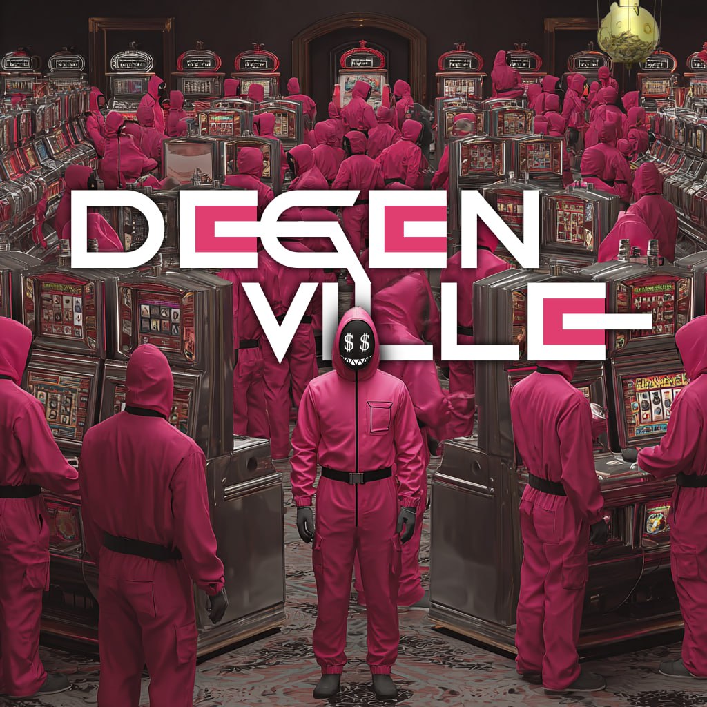 🎲Launch day has arrived!🎲

Welcome to DegenVille — the project that gambles with its own ETH and shares all wins with the community.

The treasury plays. You just watch and win.

Raffles, spins, lotteries, mini games, streams, buybacks and burns — the journey starts today.