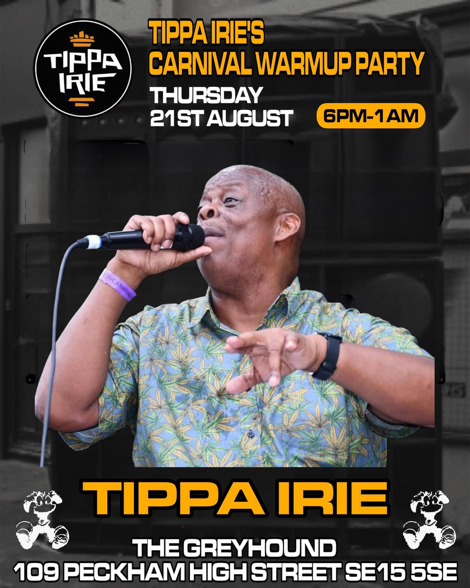Tippa irie (@tippairie7665) on Twitter photo <a href="/tippairie7665/">Tippa irie</a> live in Peckham #reggae #dancehall #dub #ska #tippairie <a href="/thegreyhoundmid/">The greyhound pub</a> shoobs.com/find-events?ut…✓&q=tippa+irie <a href="/tippairie7665/">Tippa irie</a> live in Peckham #reggae #dancehall #dub #ska #tippairie <a href="/thegreyhoundmid/">The greyhound pub</a> shoobs.com/find-events?ut…✓&q=tippa+irie