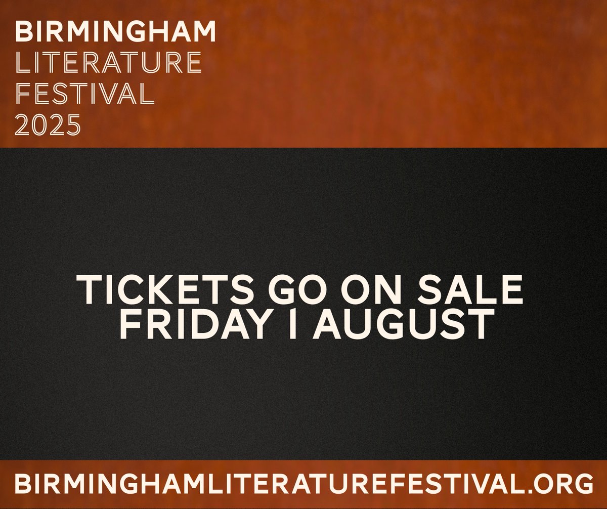 Birmingham Lit Fest (@bhamlitfest) on Twitter photo 🎪 We are announcing our programme, and ticket sales will go live on our website this Friday!
#BirminghamEvents #BirminghamLiteratureFestival #LiteratureFestival #BookEvents 🎪 We are announcing our programme, and ticket sales will go live on our website this Friday!
#BirminghamEvents #BirminghamLiteratureFestival #LiteratureFestival #BookEvents