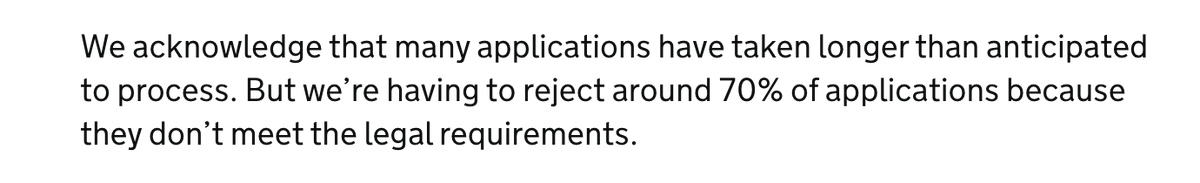 SCP_Hughes's tweet image. It is remarkable that the Building Safety Regulator is rejecting 70% of applications. For comparison, the planning system rejects around 10% of applications, including on large sites. This is because delays are very costly for developers, so they try extremely hard to be…