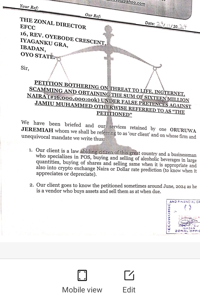 StarkidKid1's tweet photo. @officialEFCC Efcc pls help look into this petition since last year nothing has been done https://t.co/aIikIr7rcH