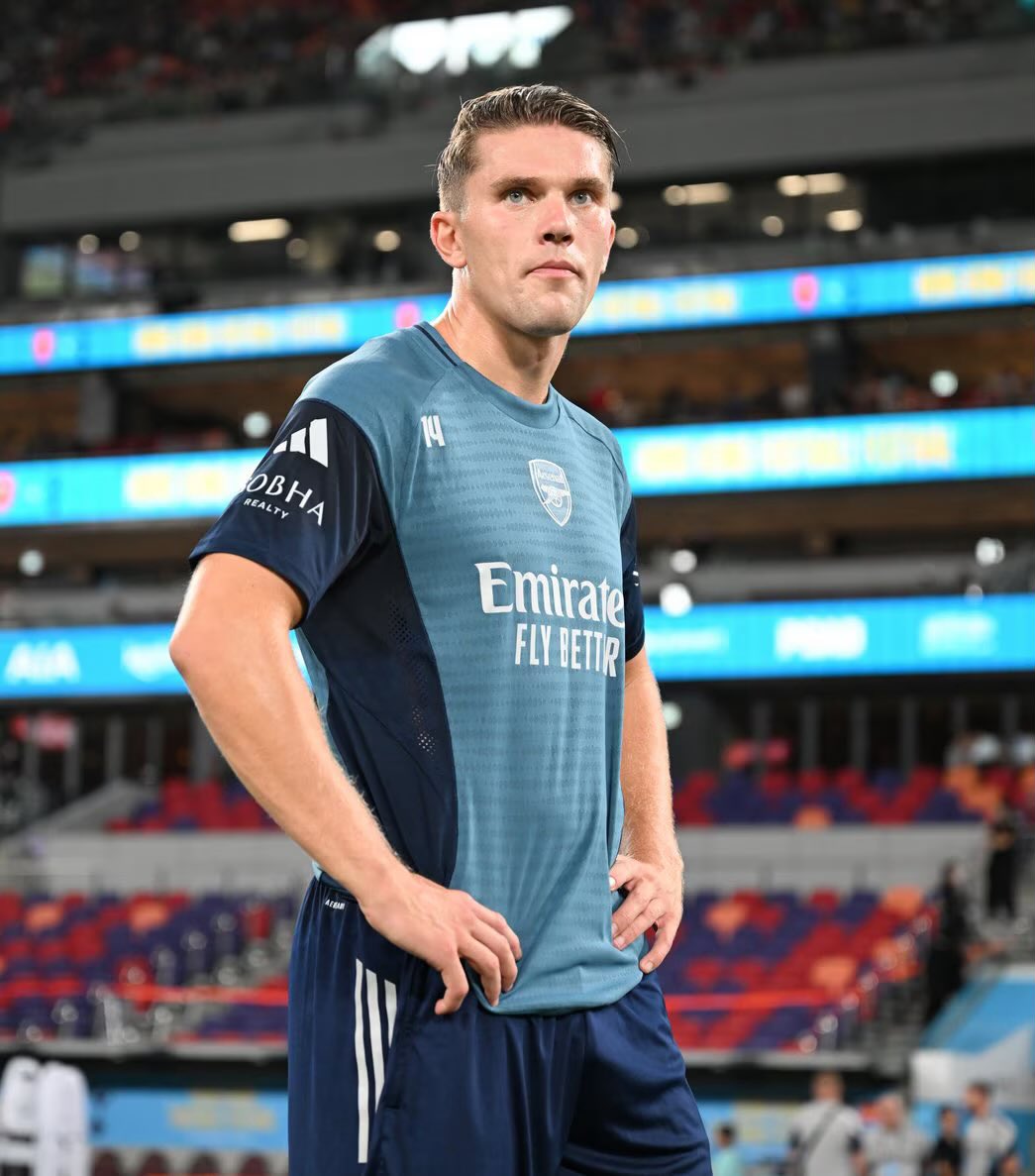 Viktor Gyökeres in Arsenal training today. 🇸🇪