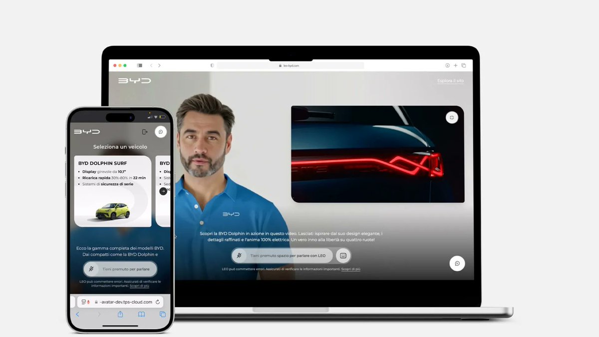 fleetime.it/.../avatar-ai-… La casa automobilistica cinese lancia un innovativo configuratore virtuale basato sull’Intelligenza Artificiale, trasformando l’acquisto online in un’esperienza  interattiva, addio carta stampata. Avatar AI: #BYD lancia #LEO  per scegliere l’#autoonline