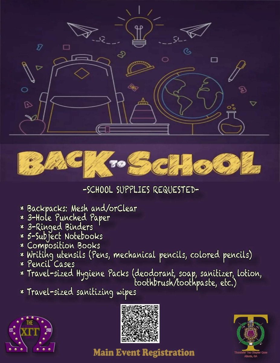 omega_georgia's tweet image. Tau [IG: @tauchapterques ] &amp;amp; Chi Gamma Gamma [IG: @chigammagamma ] will be hosting a Back-to-School Supply Drive at Suite Lounge during Gold Rush. Supplies received will be donated to local schools in Fulton &amp;amp; Cobb.  #FIETTS #opp1911 #tauchapter #XGG #Service  #BackToSchool