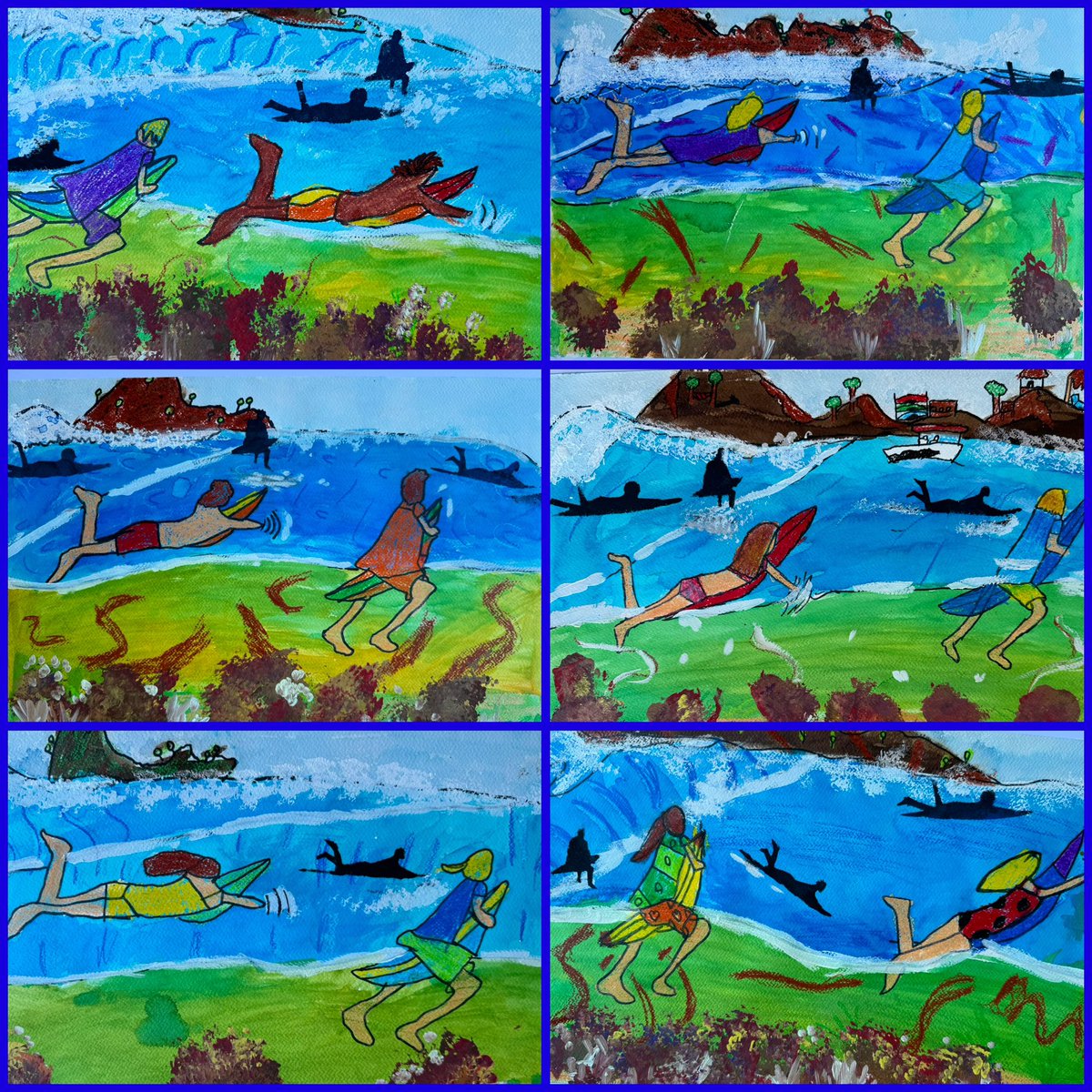Kids Need More Art (@kidsneedmoreart) on Twitter photo EPIC! ๐๐ป Worked super hard on these โจ SURFING in NATURE โจin mixed media masterpieces inspired by Australian contemporary artist, Donald James Waters! ๐๐โโ๏ธ๐โโ๏ธ Campers used drawing, painting, and printimaking techniques to add all of these beautiful Great Barrier Reef details. ๐ EPIC! ๐๐ป Worked super hard on these โจ SURFING in NATURE โจin mixed media masterpieces inspired by Australian contemporary artist, Donald James Waters! ๐๐โโ๏ธ๐โโ๏ธ Campers used drawing, painting, and printimaking techniques to add all of these beautiful Great Barrier Reef details. ๐
