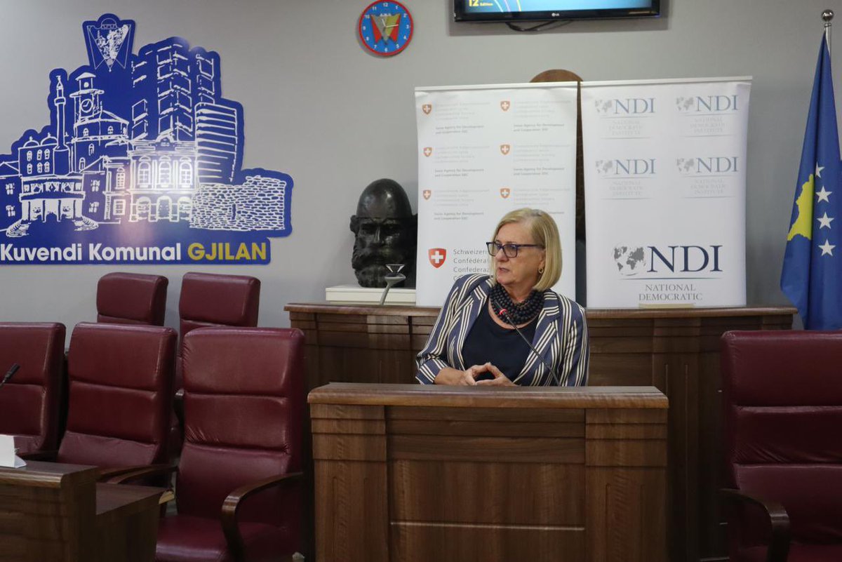 WeekofWomen's tweet image. Today in Gjilan, as part of the #WoWKS2025 Policy Debate series, women leaders, officials, parties & communities discussed local public safety - focusing on data-driven decisions & collaboration to build safer, inclusive neighborhoods.#WoWKS2025 #NDIKosovo