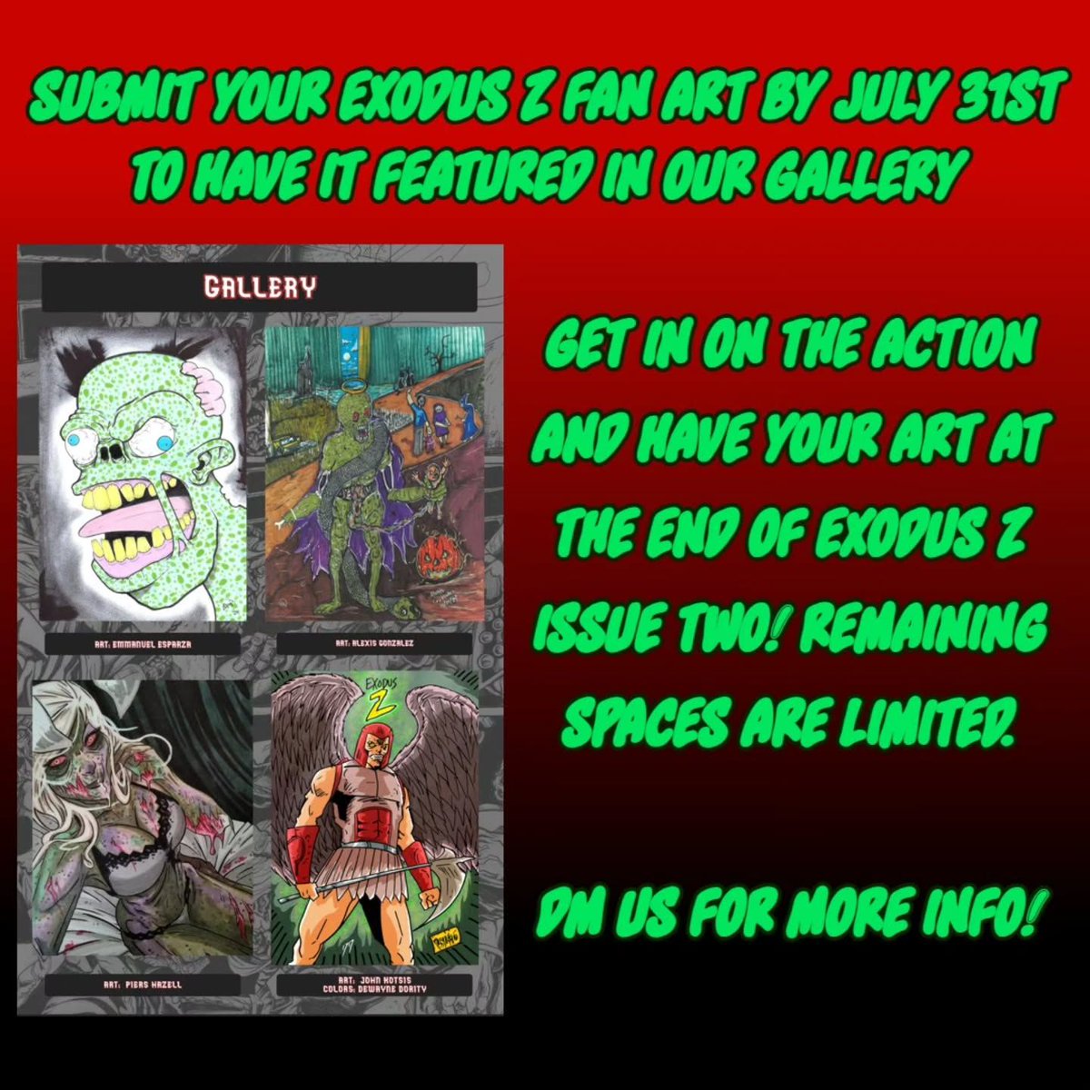 Comic Unknown Presents: Exodus Z Issue Two tweet media