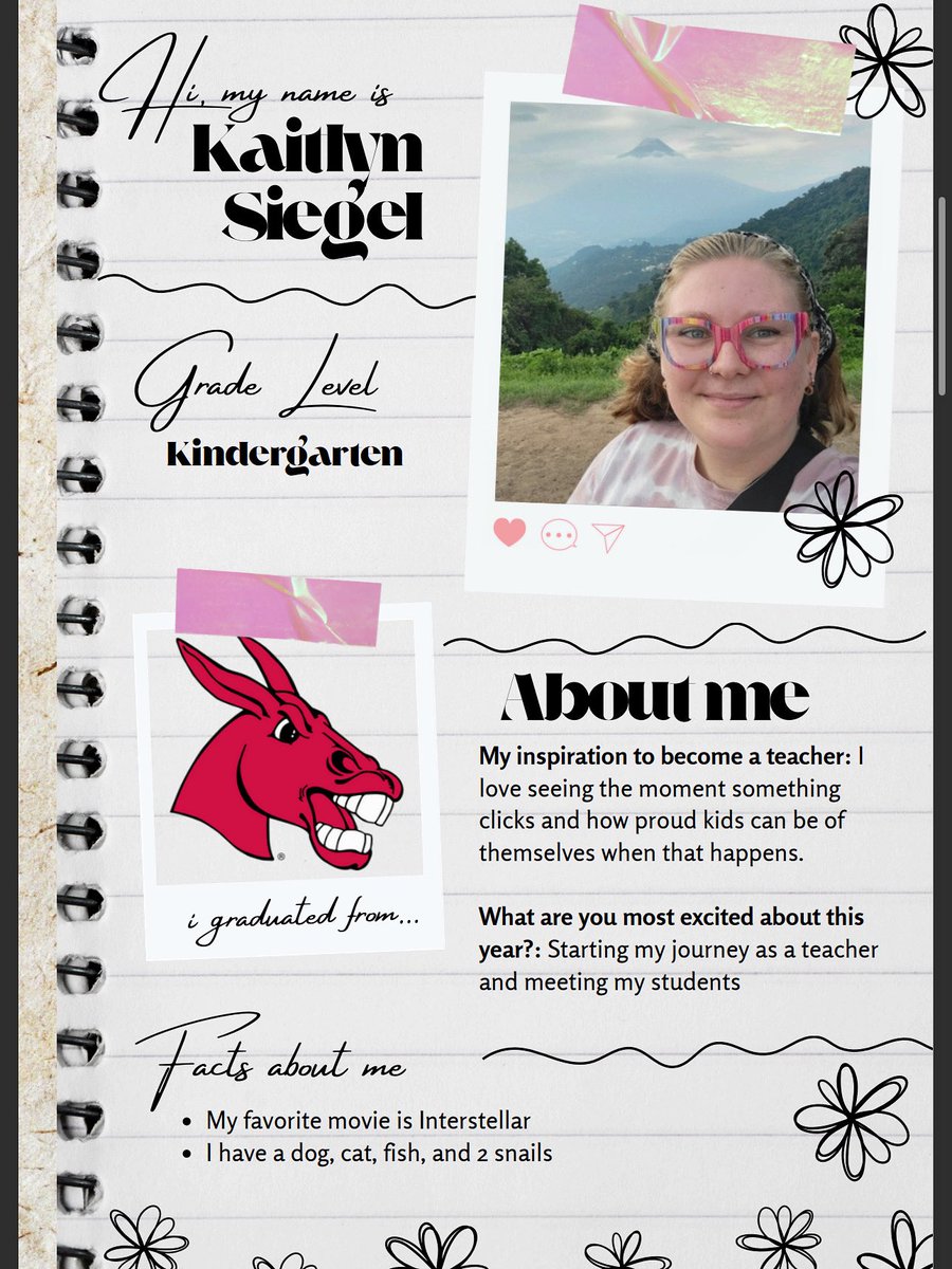 ✨new kinder teacher✨