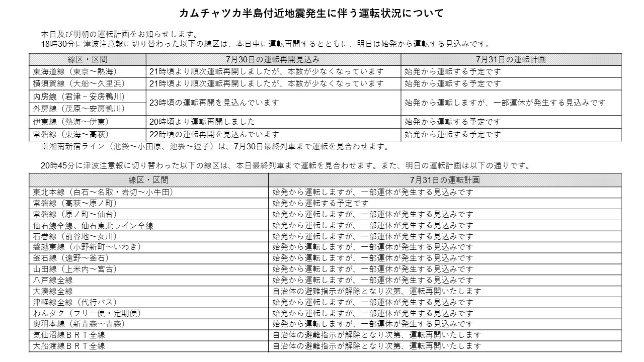 JR東日本【東海道方面】運行情報 (公式) on X: 