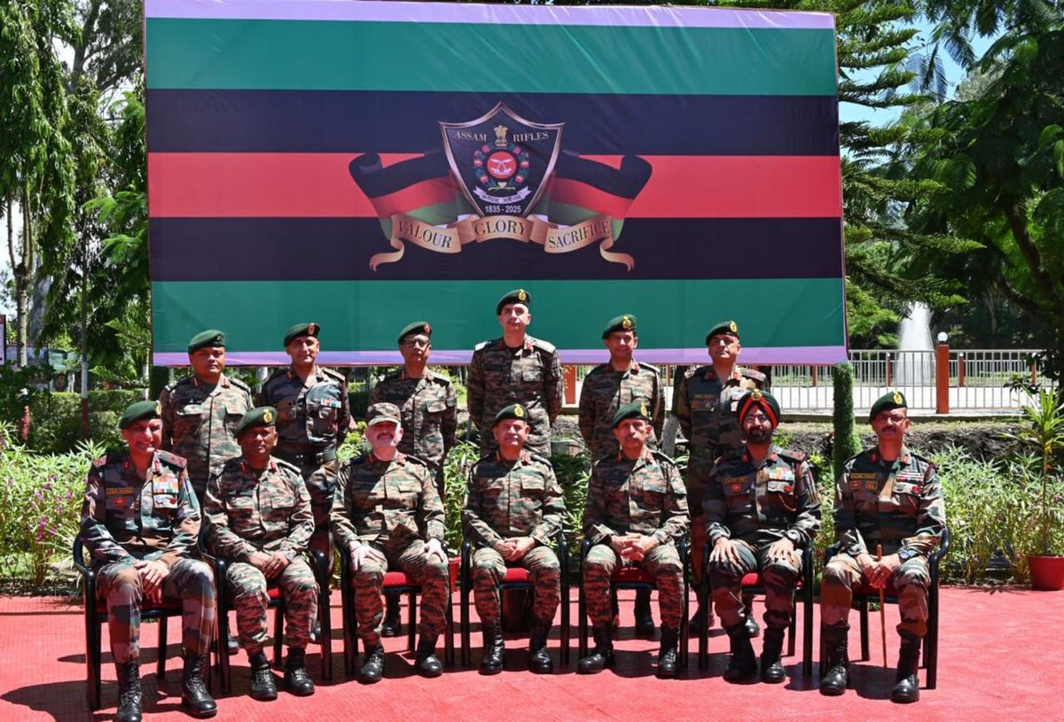 adgpi's tweet photo. #GeneralUpendraDwivedi, #COAS visited Inspector General Assam Rifles #IGAR (South) and reviewed the security situation and operational preparedness.
#COAS commended all ranks for their unwavering dedication, professionalism and operational excellence. He underscored the importance of harnessing emerging technologies, fostering greater adaptability and continuously evolving to become a future-ready, technology-empowered force.
@SpokespersonMoD
@easterncomd
@Spearcorps
@official_dgar