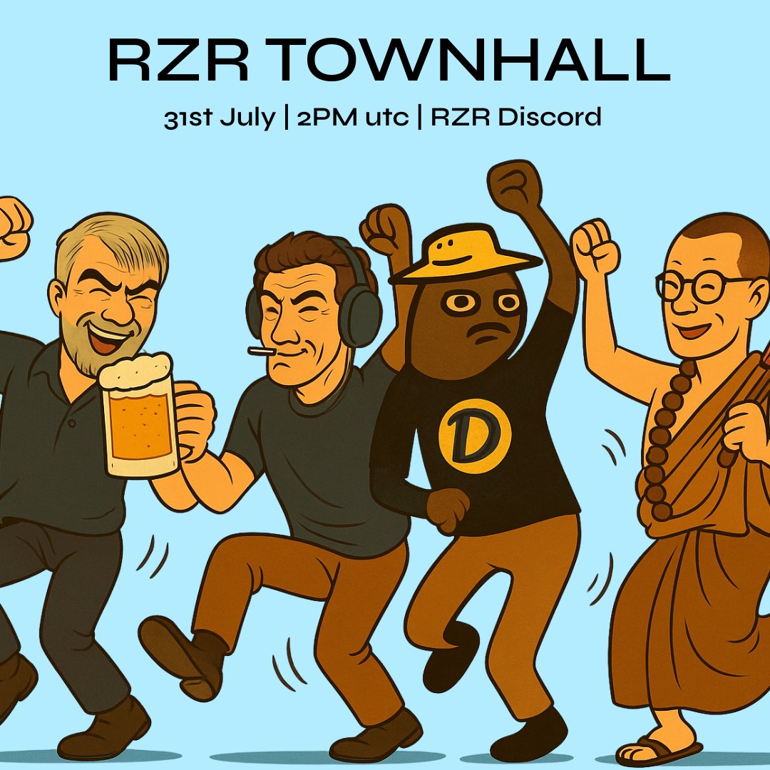 TOWNHALL AMA: ALPHA &amp; DRIP DROP FOR THE FAM happening tomorrow on RZR discord! 

31st July | 2PM UTC | RZR rewards for AMA participants 🤑 

discord.gg/R6xerWBqt4