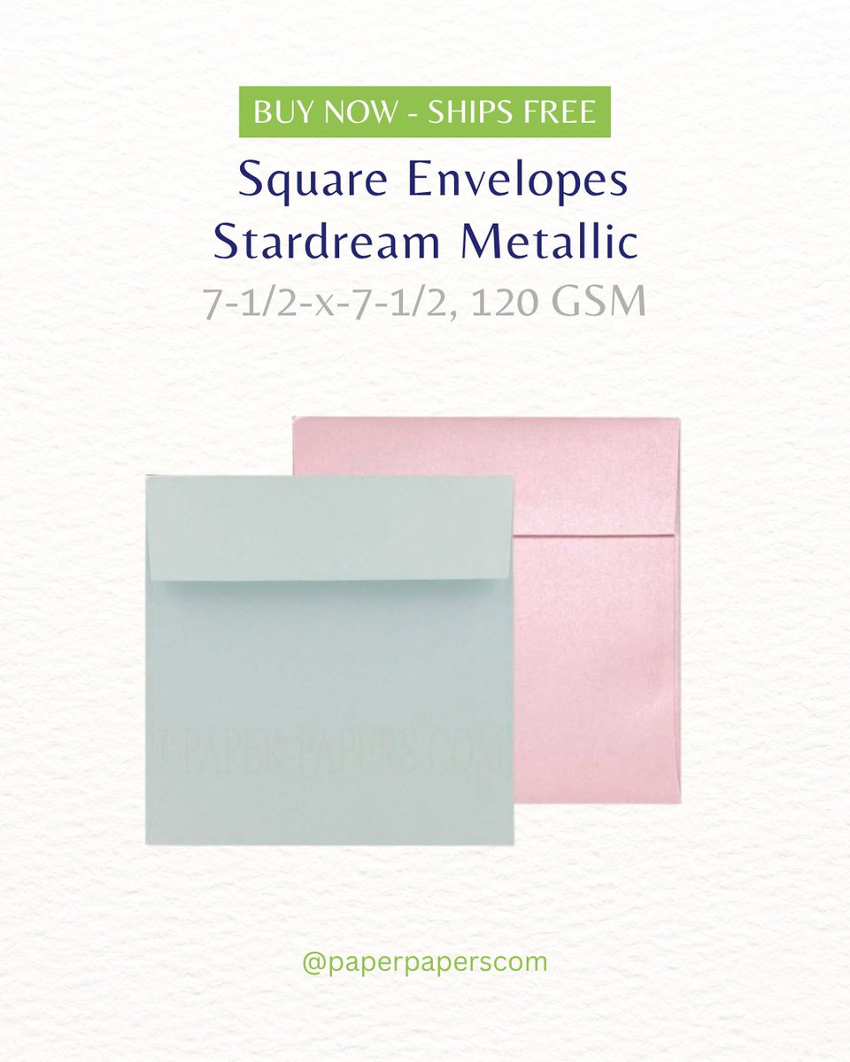 paperpapers's tweet image. Enjoy free shipping on select products—no code needed. Shop your favorite papers and envelopes while this offer lasts.

Buy Now Ship Free: paperpapers.com/buy-now.html

#FreeShipping #MetallicPaper #ColorfulPaper #Paper #Envelopes