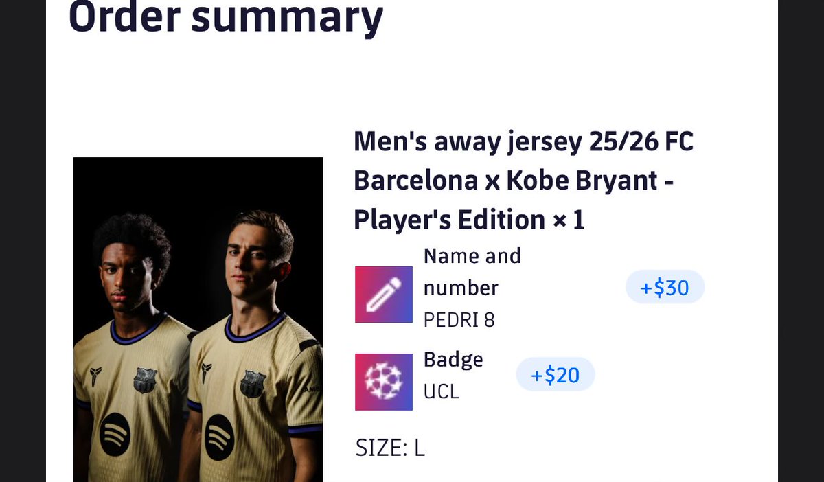najerasergio11's tweet photo. @Ezra_x96 @FCBarcelona Restock hit 🫡🫡 https://t.co/FpTB0YafbT