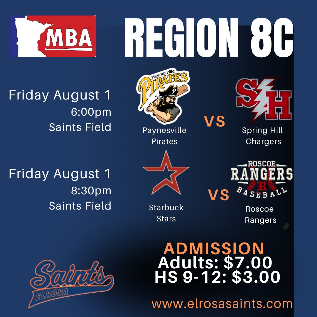 On tap in Elrosa this Friday as we kick off Region 8C!