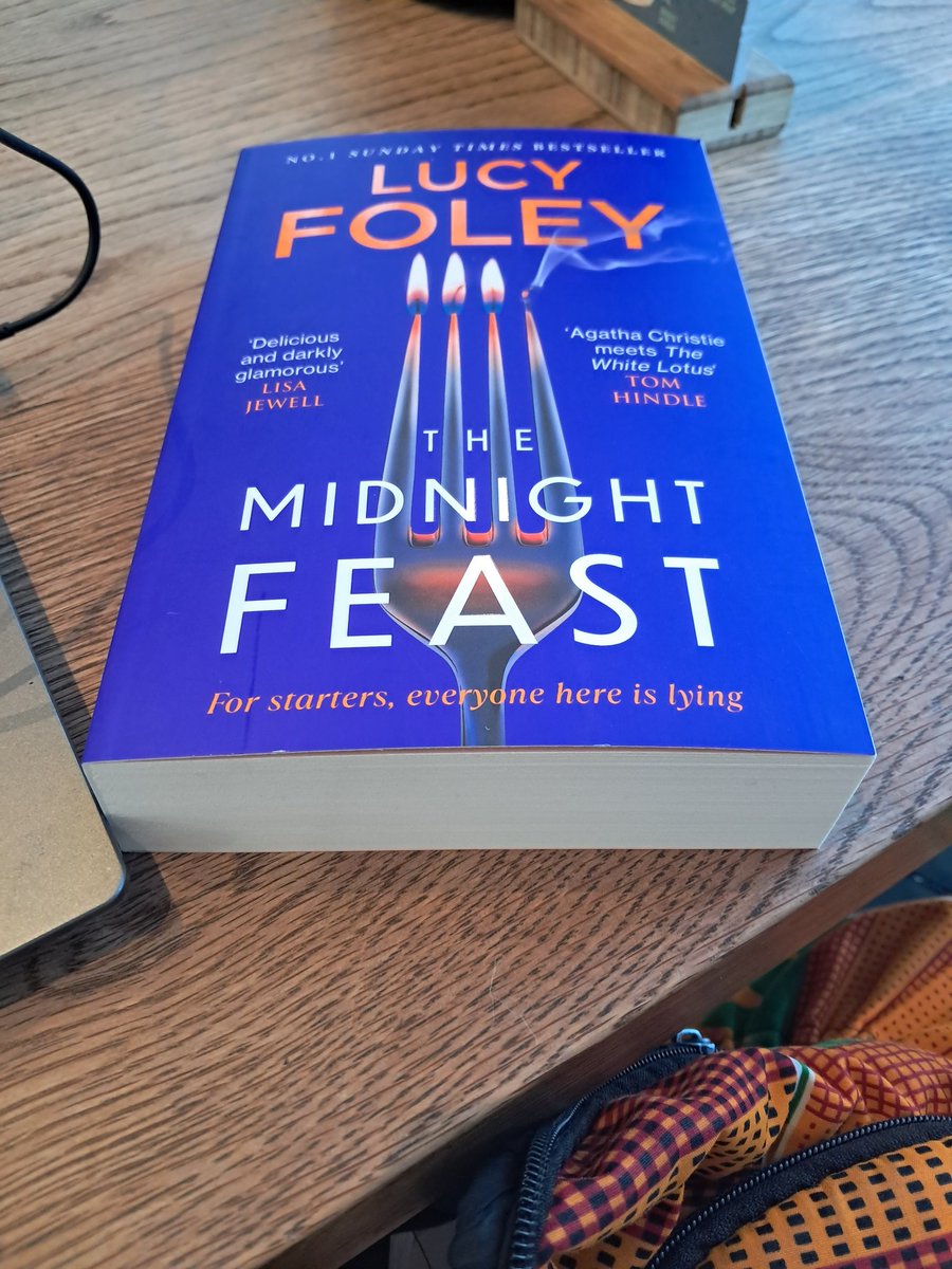Work wrapped up, having a late lunch them heading home to cook. This novel chose me at the bookshop today. I usually go on with no list &amp; let a book choose me😎my night time light read for the week.