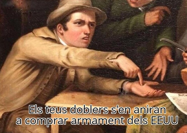 👨‍🌾 Els pagesos tindran menys subvencions i ajudes econòmiques de Europa. Saps perquè?

💣 Si perquè els doblers europeus s'han destinat a incrementar el gast militar a quasi el 5%
