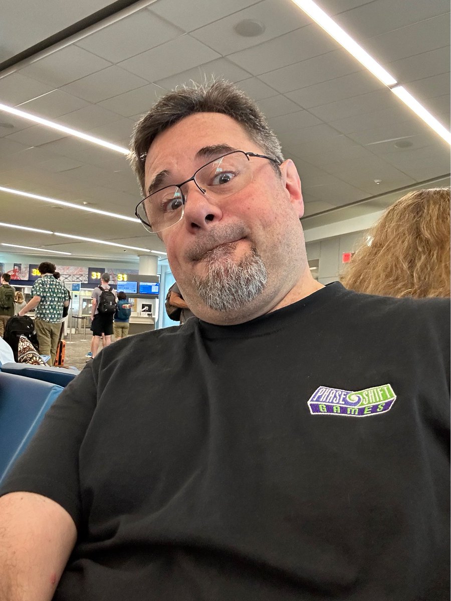 Plane from LaGuardia to Indy went through some odd gate changes and delays, not to mention unusual seat assignment rules this time… but in the end we made it on the plane and we’re 1.5 hours away! #gencon2025 !!!