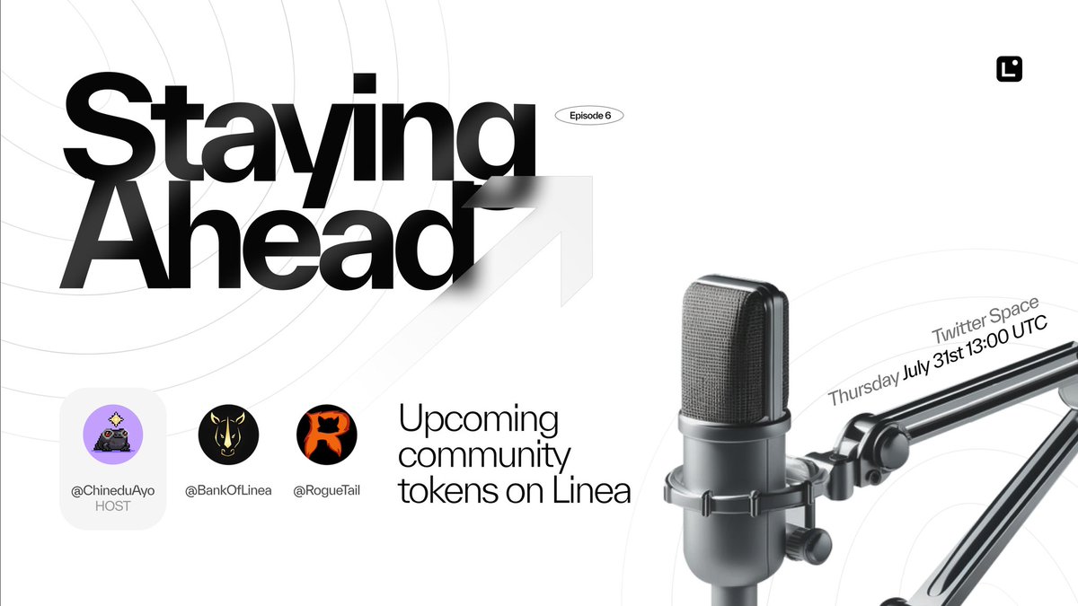 We're back! (We never left)

Join us here tomorrow as we explore two amazing upcoming communities on Linea and their tokens 🚀.

It's Linea season, set a reminder ⏰️ 👇