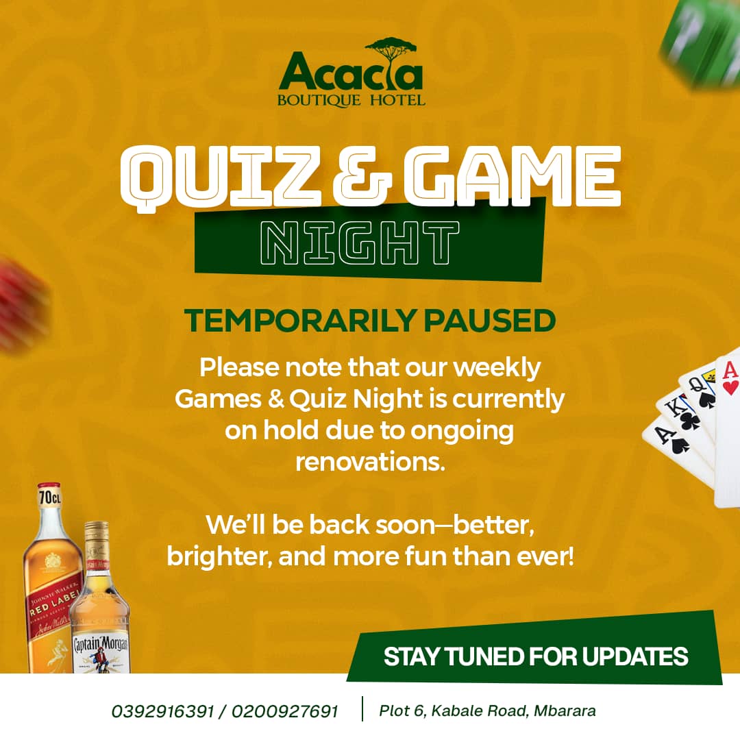 Quiz &amp; Game Night is taking a temporary break for some much-needed renovations. 

Don't worry, it'll be back bigger and better than ever! 
Stay tuned for updates.