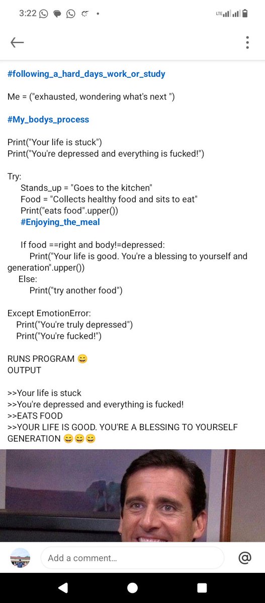 YourHelper100's tweet image. There&apos;s so much joy coding with python than falling in love. It doesn&apos;t mean I don&apos;t love my babe, but, personal growth? Naaaah! Unmatchable!

#Python 
#blackpythondev
#CodingJourney