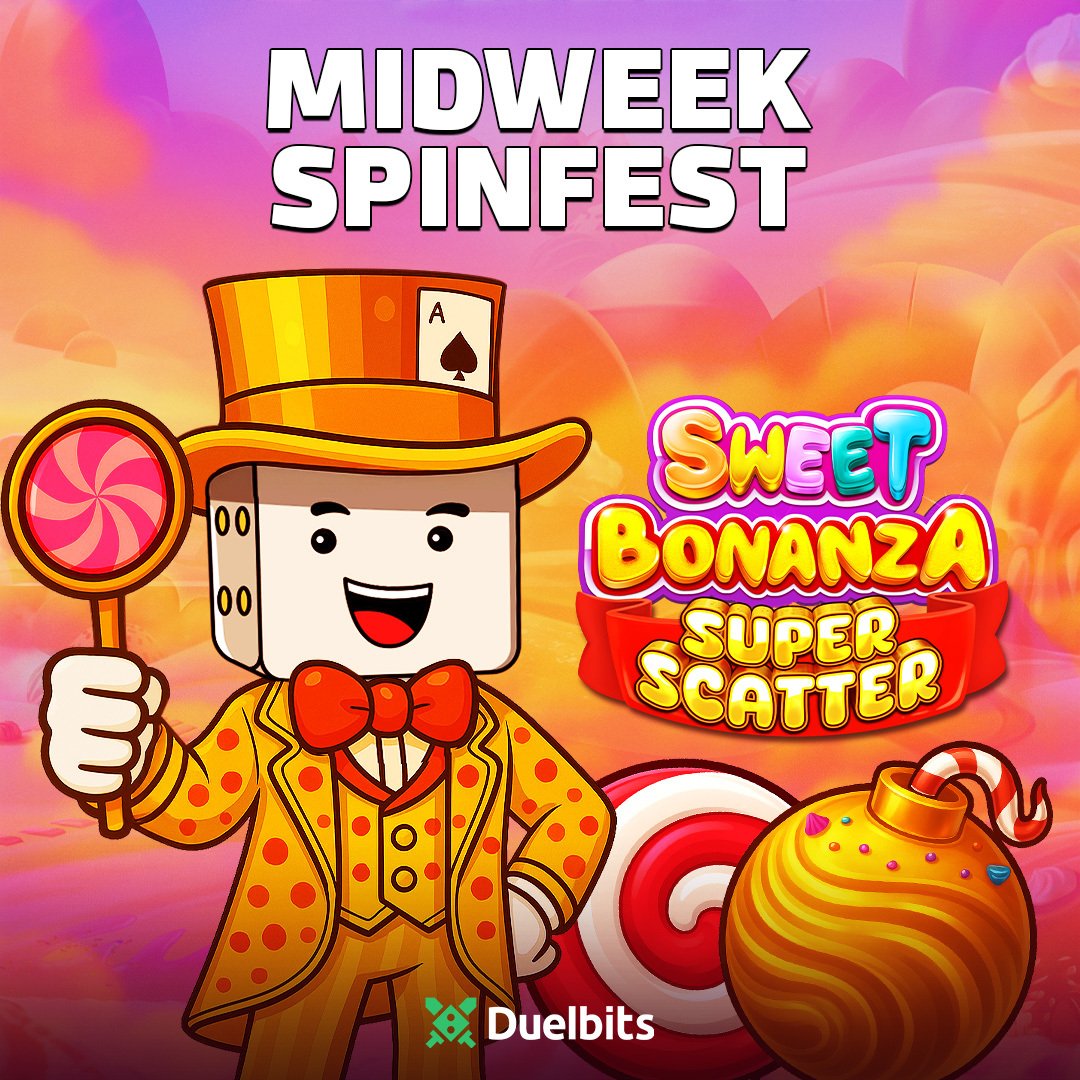 DuelbitsAce (@duelbitsace) on Twitter photo 25 FREE SPINS on SB Super Scatter! 🍭
I’m dropping 25 x $1 Free Spins for you to try out the new Sweet Bonanza Super Scatter - who's in?!
To enter:
🍬 Follow <a href="/DuelbitsAce/">DuelbitsAce</a>
🍰 Like & Repost
🍩 Reply with your UID
Winners randomly selected in 24 hours! 25 FREE SPINS on SB Super Scatter! 🍭
I’m dropping 25 x $1 Free Spins for you to try out the new Sweet Bonanza Super Scatter - who's in?!
To enter:
🍬 Follow <a href="/DuelbitsAce/">DuelbitsAce</a>
🍰 Like & Repost
🍩 Reply with your UID
Winners randomly selected in 24 hours!