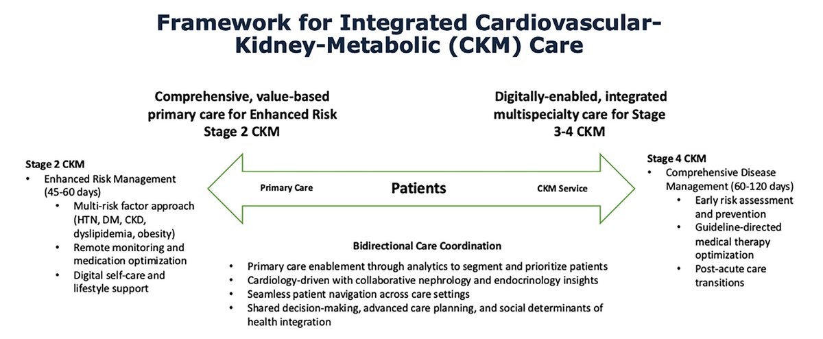 Ankeet S. Bhatt, MD, MBA (@ankeetbhatt) on Twitter photo #CardioKidneyMetabolic (CKM) syndrome is common, affecting >90% of US adults. Can we shape care models to address pt-centric, holistic care needs? In <a href="/JCFINT/">JCF Intersections</a>, we dive into the case for why the #ValueBased integrated care is the ideal model for CKM. <a href="/TdhDoc/">Sandeep Dham</a> onlinejcfi.org/article/S3050-… #CardioKidneyMetabolic (CKM) syndrome is common, affecting >90% of US adults. Can we shape care models to address pt-centric, holistic care needs? In <a href="/JCFINT/">JCF Intersections</a>, we dive into the case for why the #ValueBased integrated care is the ideal model for CKM. <a href="/TdhDoc/">Sandeep Dham</a> onlinejcfi.org/article/S3050-…