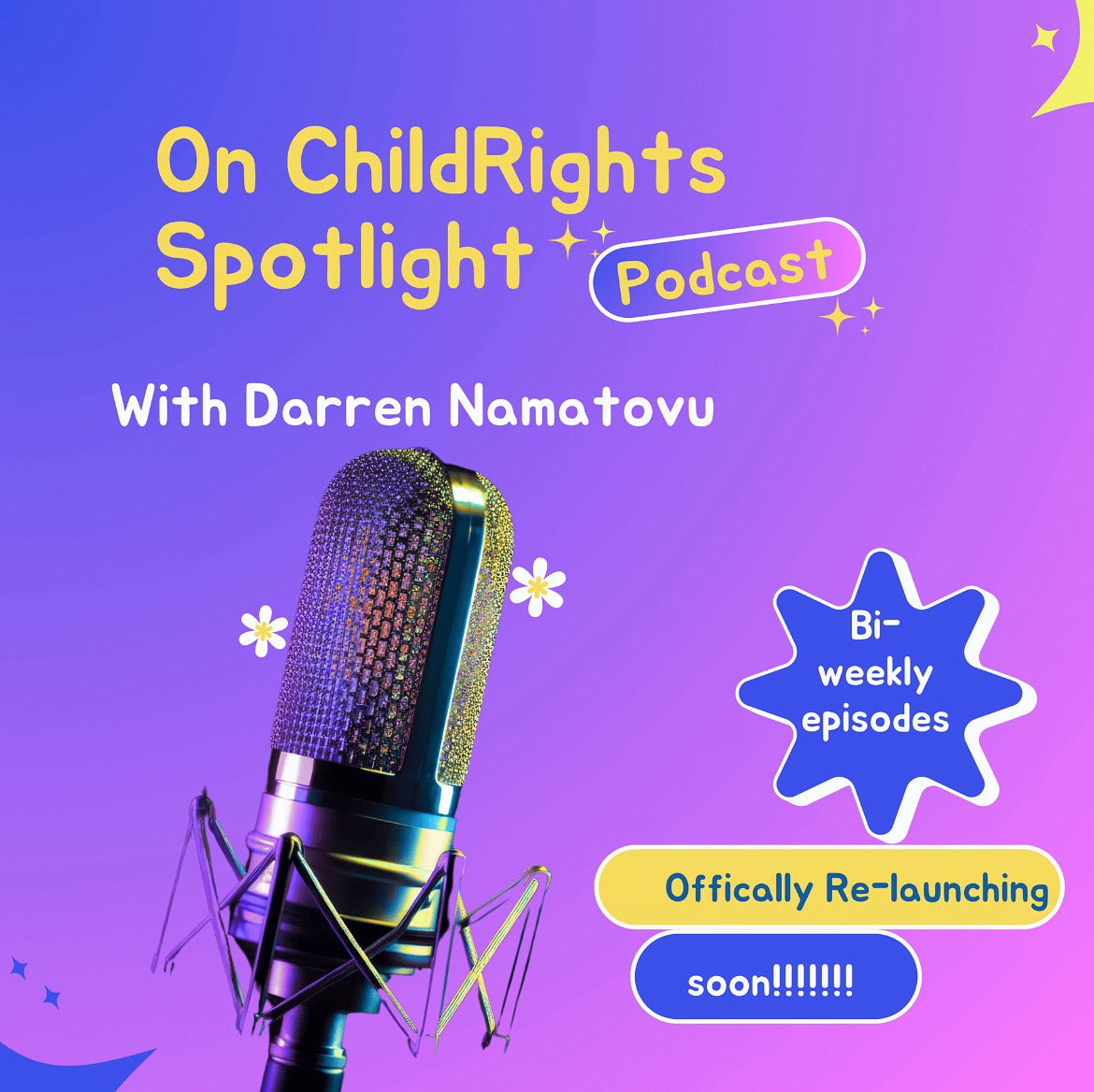 🎙️ Big news! The On ChildRights Spotlight Podcast is moving from X Spaces to its own independent platform! 🌍 
We’re bridging the gap in child rights conversations—with raw stories, expert voices &amp; bold ideas.

Let’s turn conversation into change🔥

#OnChildRightsSpotlighPodcast