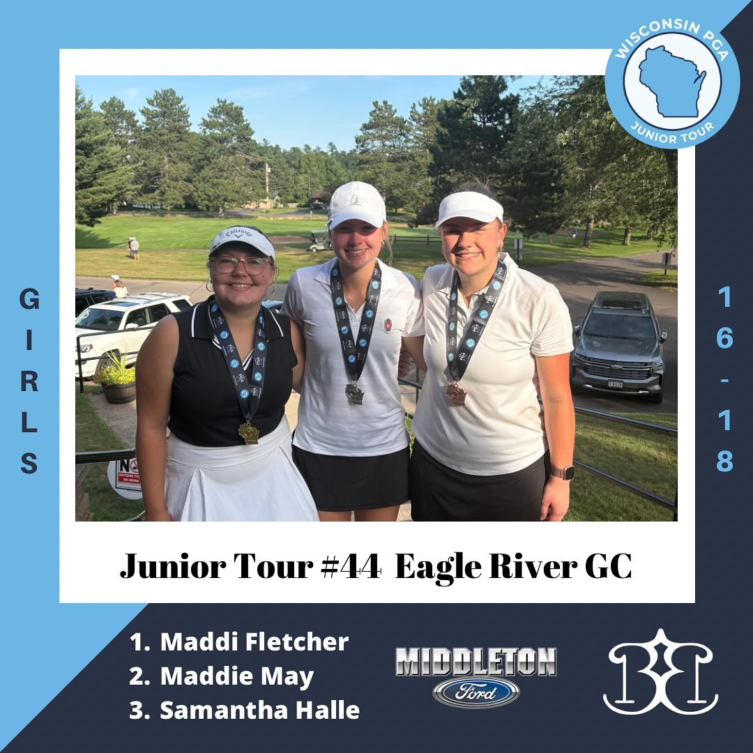 2026 #ScoutUgolf prospect Maddi Fletcher won the Eagle River Tournament by 12 strokes! ScoutU.com/MaddiFletcher