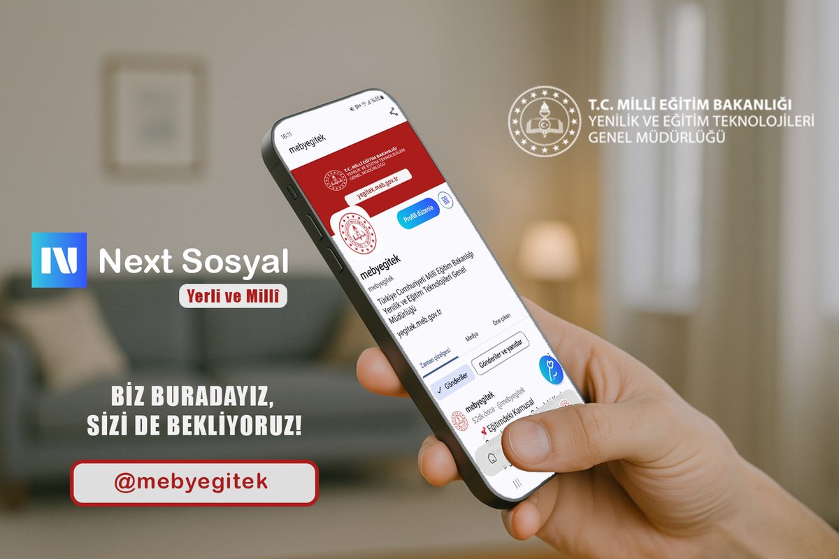 📳 Biz geldik!
Artık yerli ve millî Next Sosyal’deyiz 🇹🇷
Güncel gelişmeler, duyurular ve çok daha fazlası için bizi takip etmeyi unutmayın.