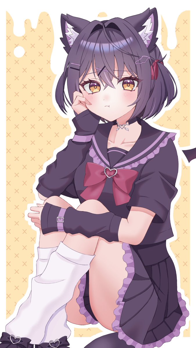 ショコラちゃん💜
#VRCイラスト