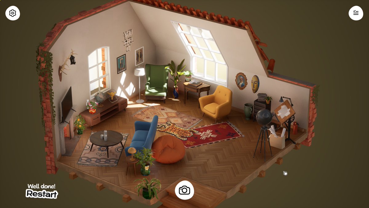 Pssst! Did you know you can layer rugs in the Hozy demo? Nyssa from Discord shows off their technique in this screenshot!