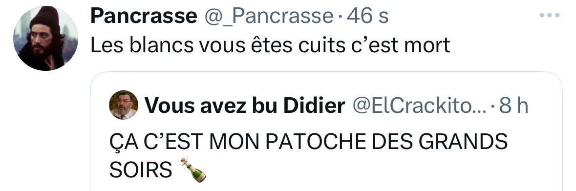 La pipe de Patoche les baloches attire tous les racistes du réseau mdr