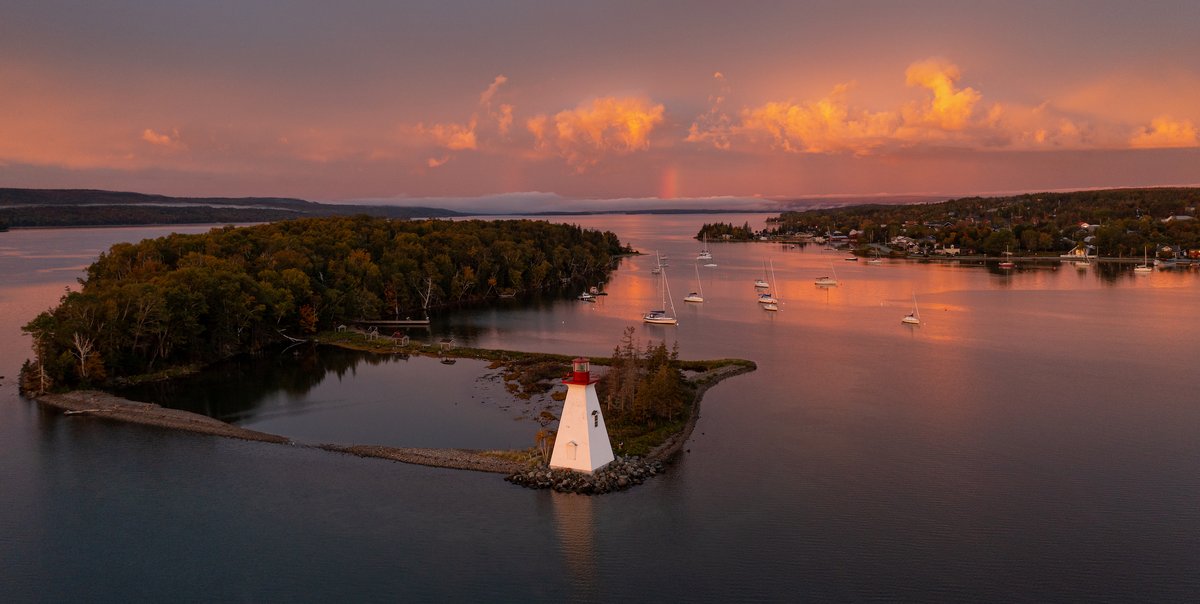 Early morning light over Baddeck, Cape Breton Island, Nova Scotia