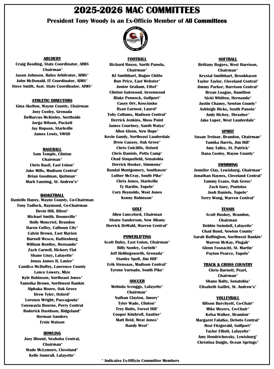 We are excited to work with our 2⃣0⃣2⃣5⃣-2⃣0⃣2⃣6⃣ MAC Committee Members this year! 🥳🥳