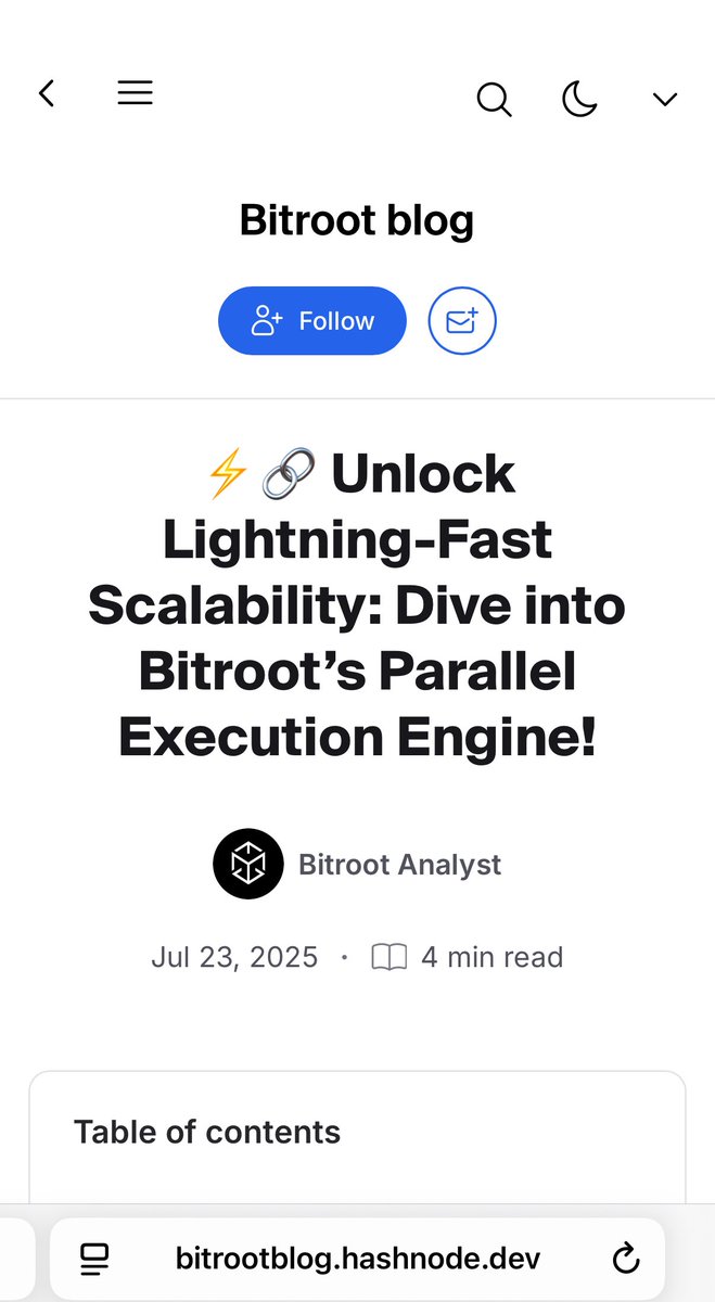 juanjose_brt's tweet image. ⚡ Tired of blockchain bottlenecks?

Explore how Bitroot’s optimistic parallel engine shatters throughput limits, delivers sub‑second blocks, and powers AI‑native workloads,
no more congested mempools!

Dive in 👇

ARTICLE LINK:  ⚡🔗 bitrootblog.hashnode.dev/unlock-lightni…

#Blockchain #AI…