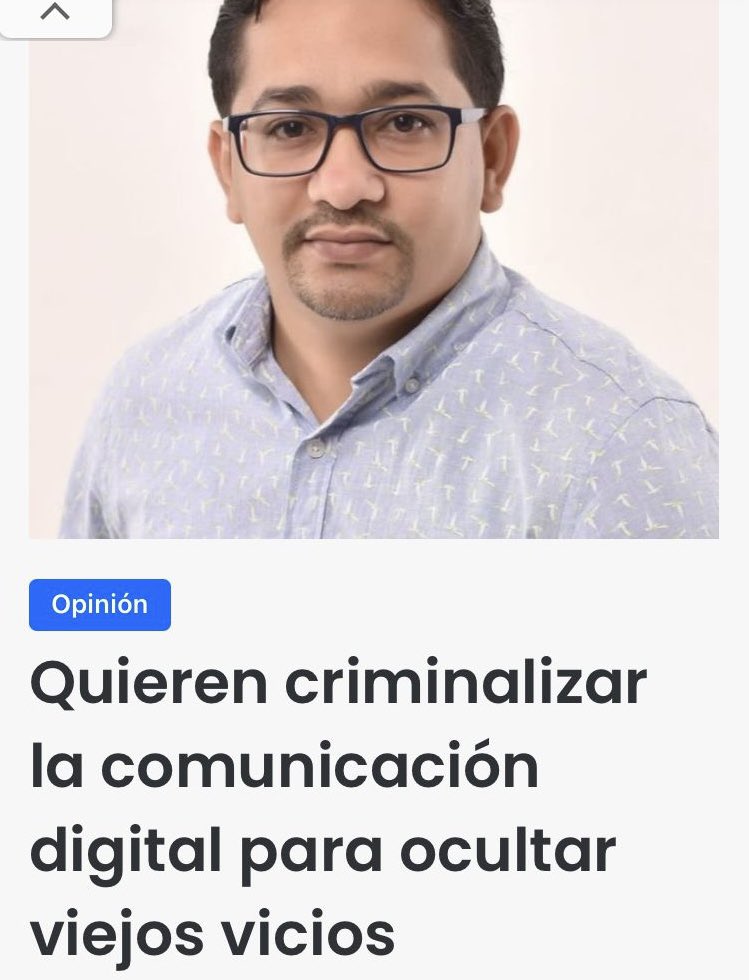 Quieren criminalizar la comunicación digital para ocultar viejos vicios
Po Delvis Durán
Es notoria la insistencia de querer culpar a los medios digitales de la difamación, el chantaje y la extorsión, pero ninguno de esos delitos nació. elpregonerord.com/quieren-crimin…