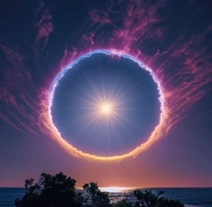 ShiningScience's tweet image. Long exposure shot of rare daytime Solar Halo...😮