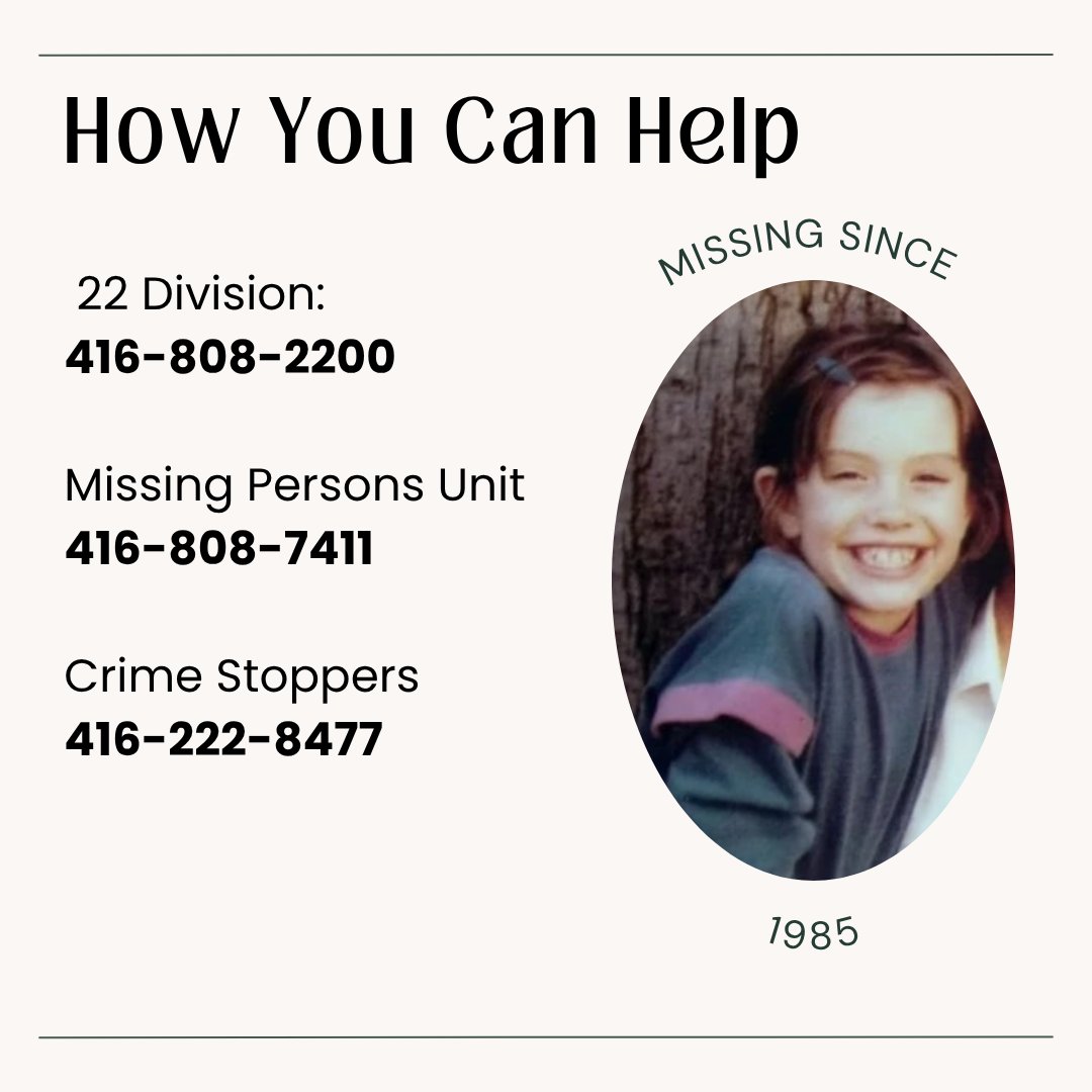 Today marks 40 years since Nicole Morin's disappearance. Anyone with any information is asked to come forward. Help Bring Nicole Home.