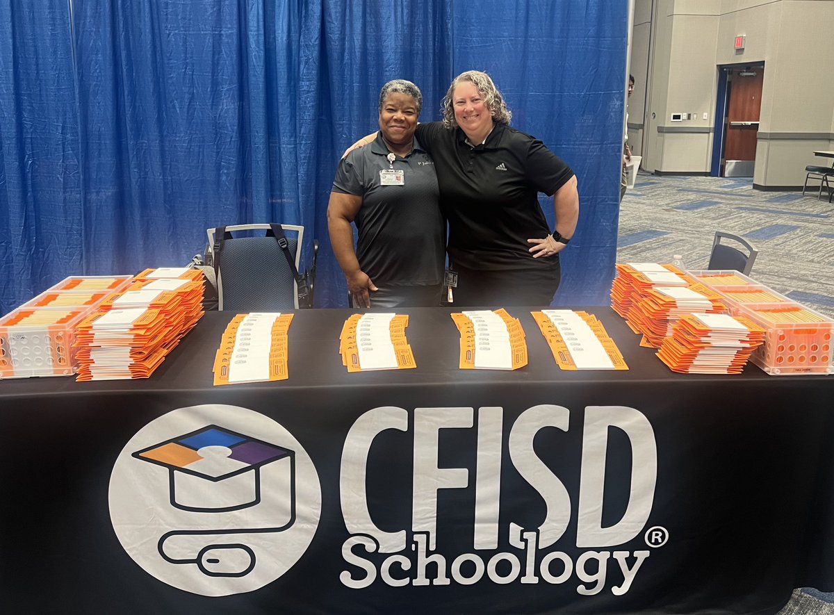βΏ π»πππππππ βππͺπππ€ βΏ (@deehaymes) on Twitter photo The Schoology Dream team! We are greeting new teachers and letting them know we are here to support them with all their EdTech training needs. <a href="/CyFairEdTech/">CyFair ISD EdTech</a> The Schoology Dream team! We are greeting new teachers and letting them know we are here to support them with all their EdTech training needs. <a href="/CyFairEdTech/">CyFair ISD EdTech</a>