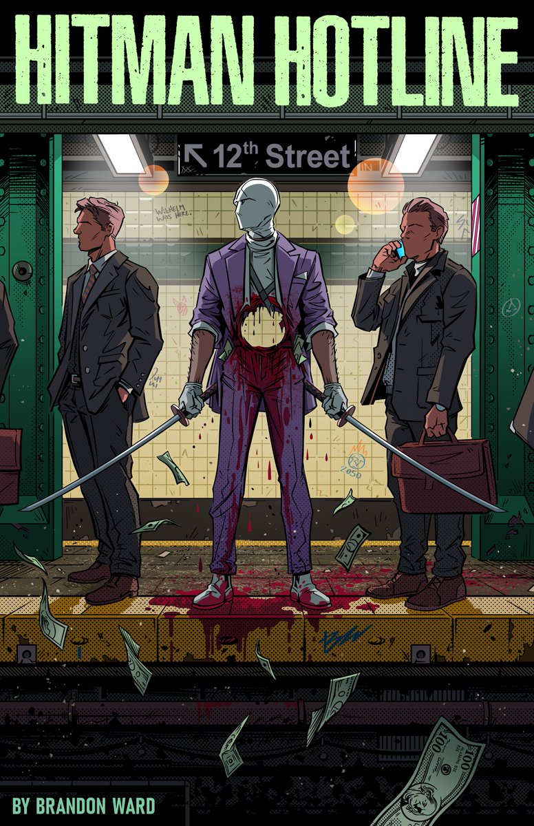 First cover for my creator-owned book 'HITMAN HOTLINE' is now complete! Lots more to come. 
-
Scripts, Pencils, Inks, Colours, Covers all to be by me.
-
#WIP #comic #comics #ComicWriter #Comicbookart #comicbookartist #IWantToDrawComics