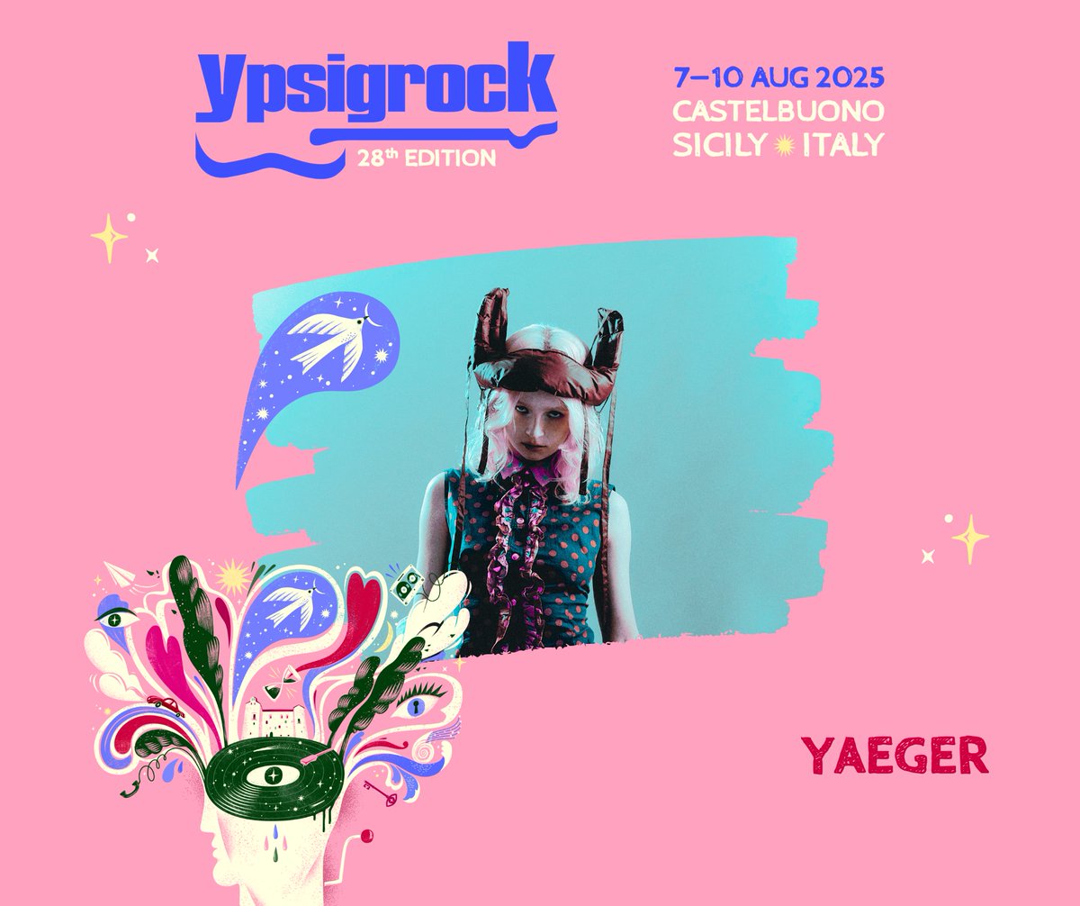#ypsi25

📆 10 AUG 2025 ​​🌸 YAEGER

Il futuro è già nostalgia 💖

DAY TICKETS | DAY 4 ➝ DICE: ypsi.link/2025_DayTicket…